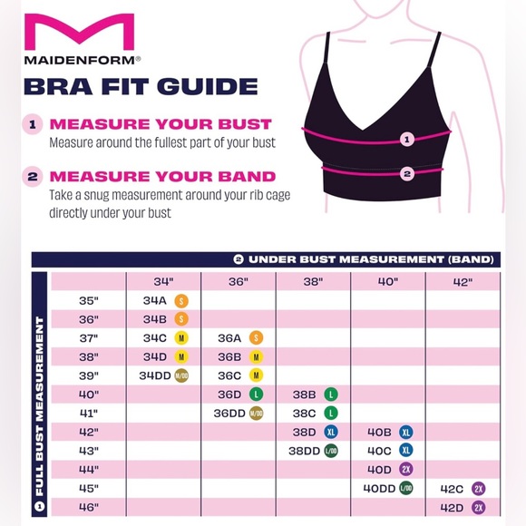 NWT Maidenform Women's M Seamless Crop Tank Wireless Bralette Size Medium - Picture 9 of 9